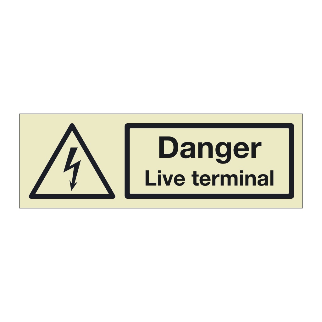 Danger Live terminal (Marine Sign)