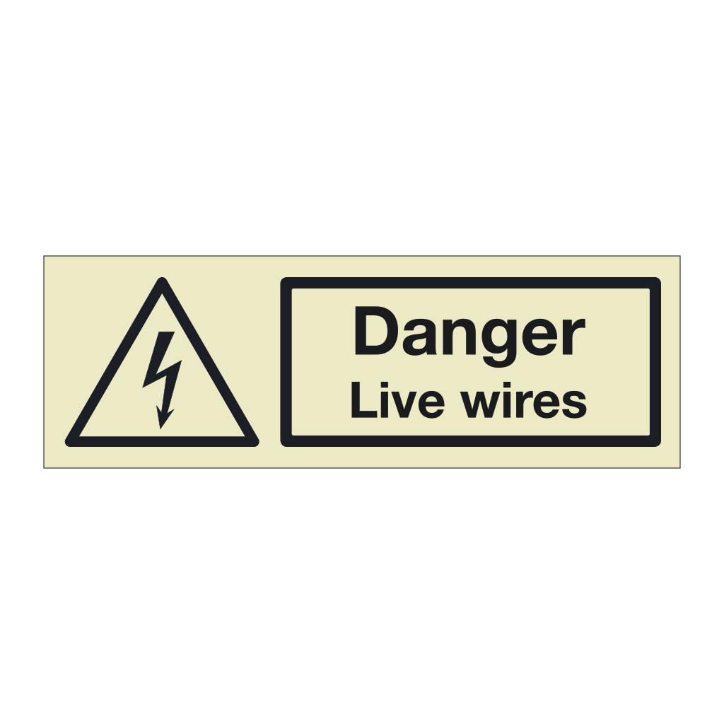 Danger Live wires (Marine Sign)