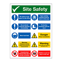 Multi-message site safety board