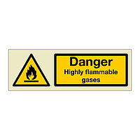 Danger Highly flammable gases (Marine Sign)