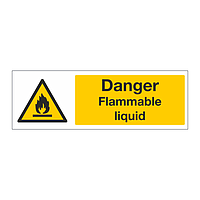 Danger Flammable liquid sign