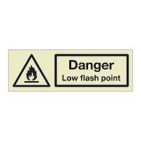Danger Low flash point (Marine Sign)