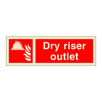 Dry riser outlet sign