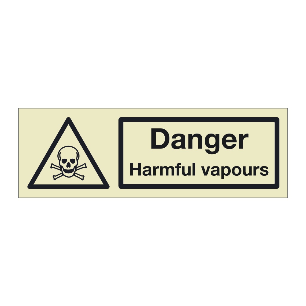 Danger Harmful vapours (Marine Sign)