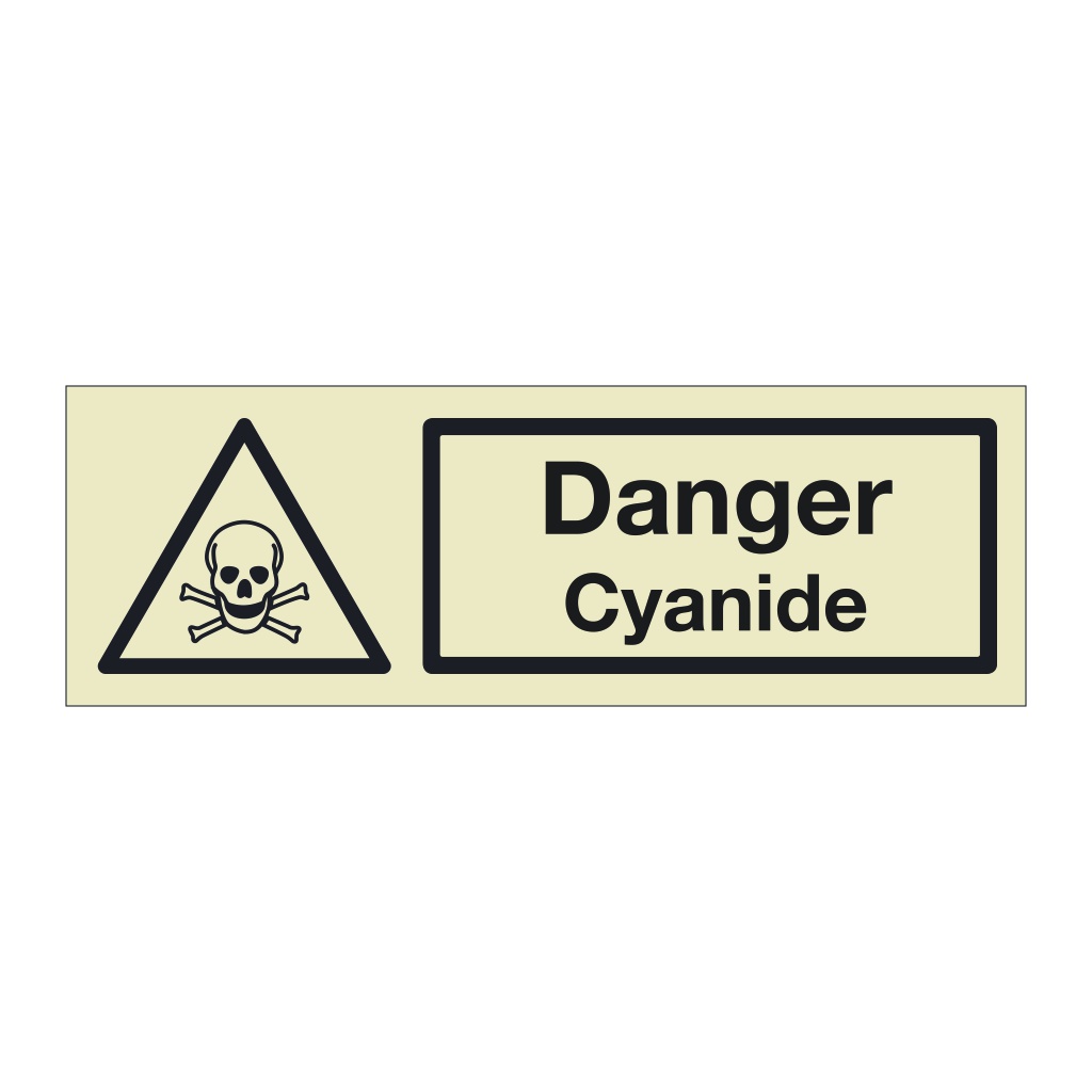 Danger Cyanide (Marine Sign)