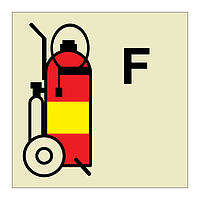 Foam wheeled fire extinguisher (Marine Sign)