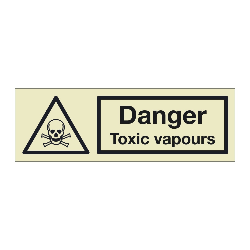Danger Toxic vapours (Marine Sign)