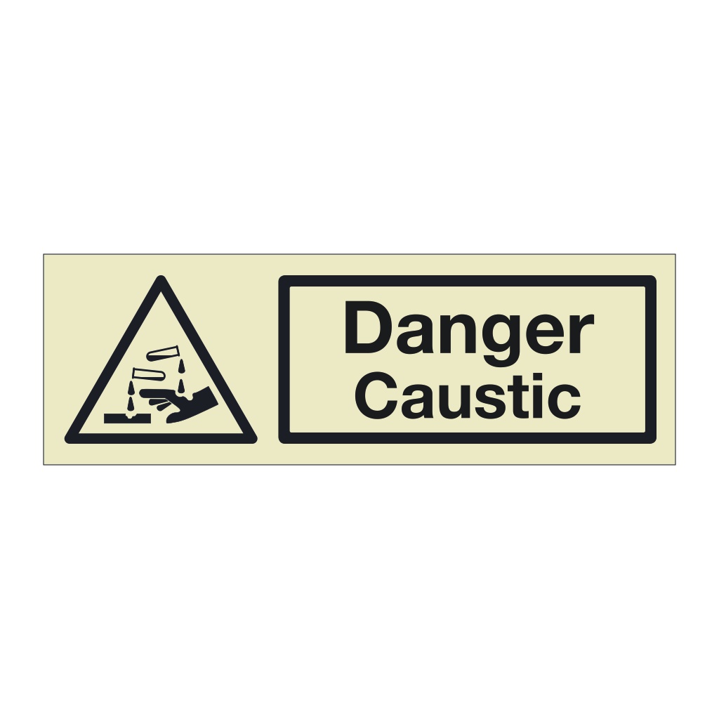 Danger Caustic (Marine Sign)
