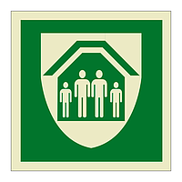 Protection shelter symbol (Marine Sign)
