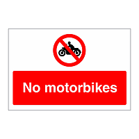 No motorbikes sign