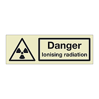 Danger Ionising radiation (Marine Sign)