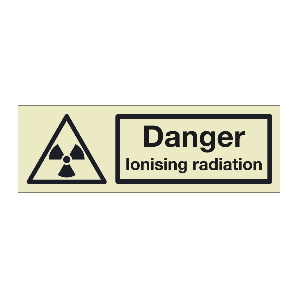 Danger Ionising radiation (Marine Sign)