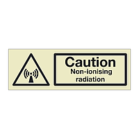 Caution Non-ionising radiation (Marine Sign)
