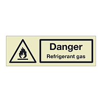 Danger Refrigerant gas (Marine Sign)