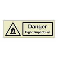 Danger High temperature (Marine Sign)