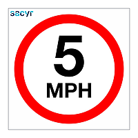 5mph sign