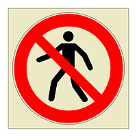 No thoroughfare symbol (Marine Sign)