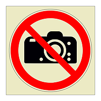 No photography cameras symbol (Marine Sign)
