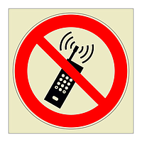 No mobile phones symbol (Marine Sign)