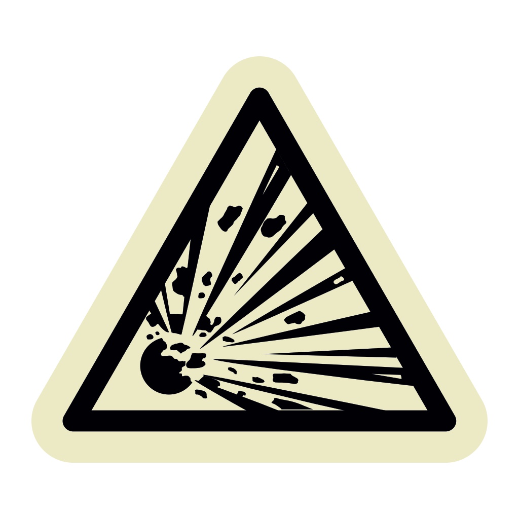 Explosive material symbol (Marine Sign)