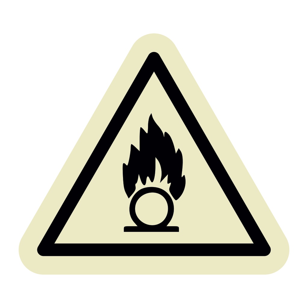 Oxidising substance symbol (Marine Sign)