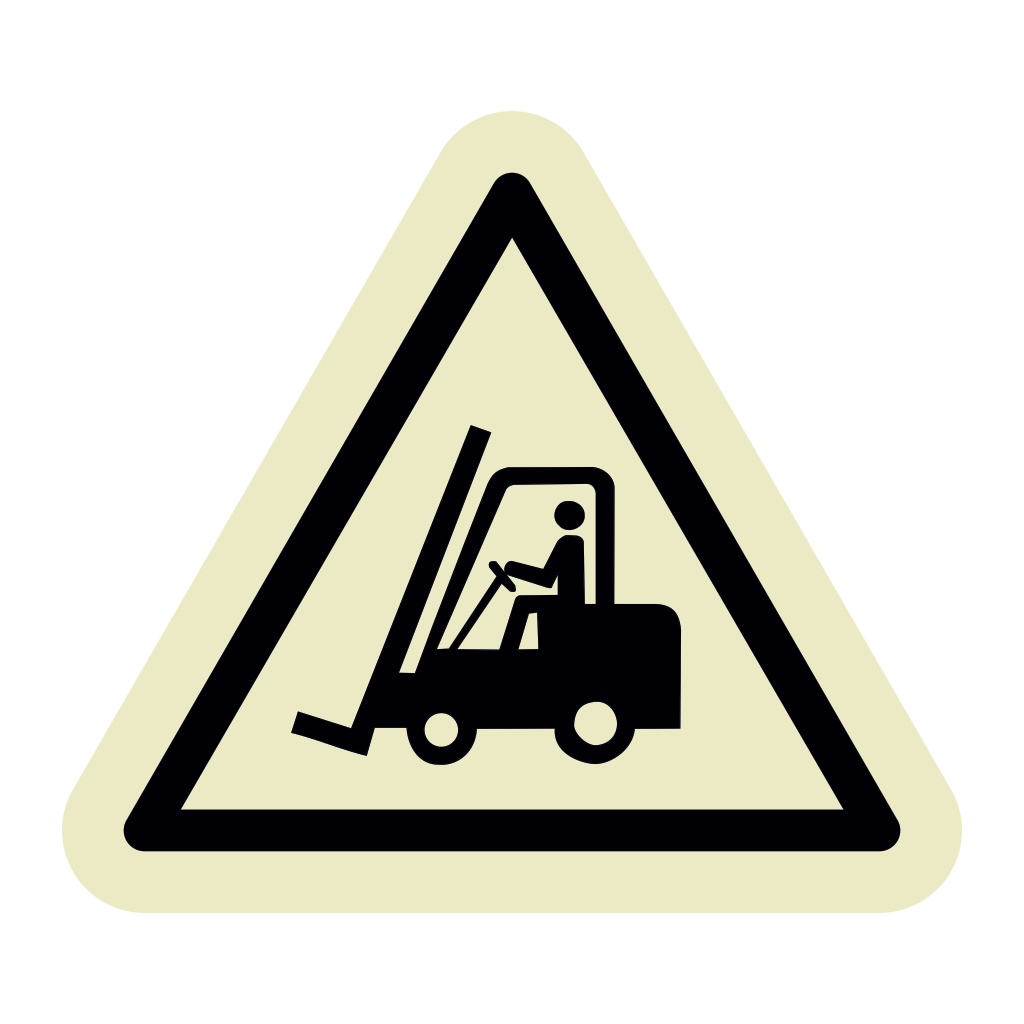 Forklift truck industrial vehicle symbol (Marine Sign)