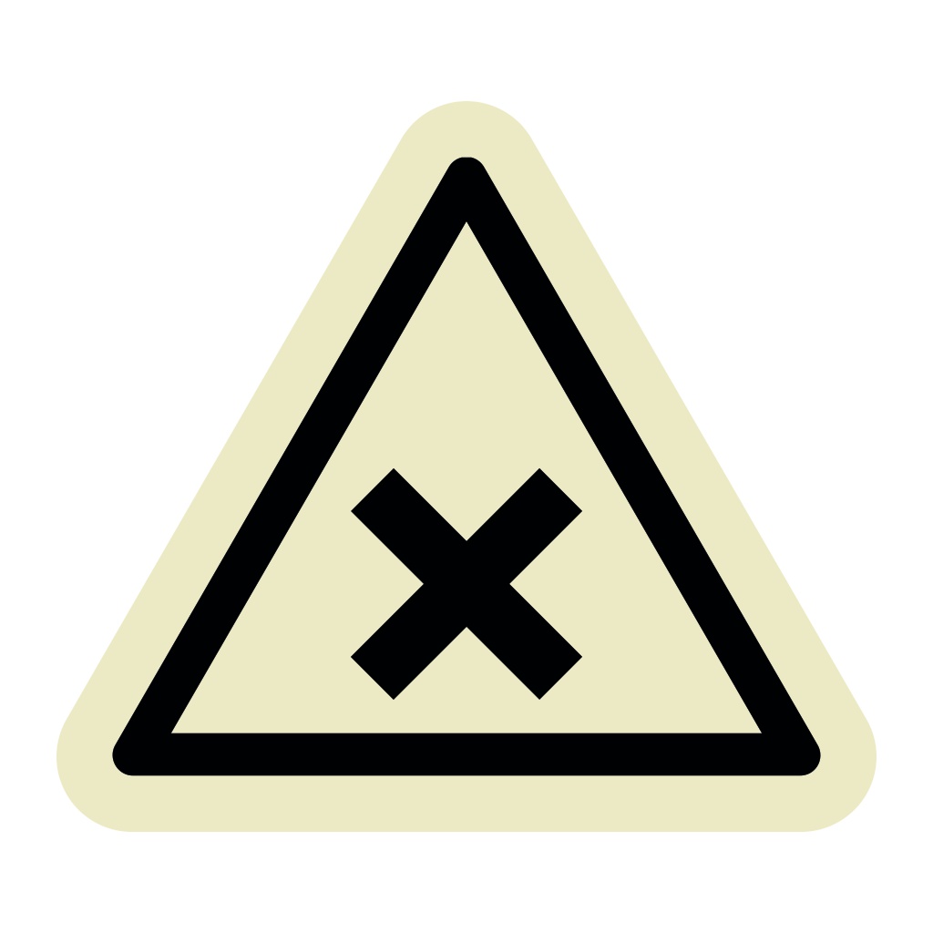 Irritant substance symbol (Marine Sign)