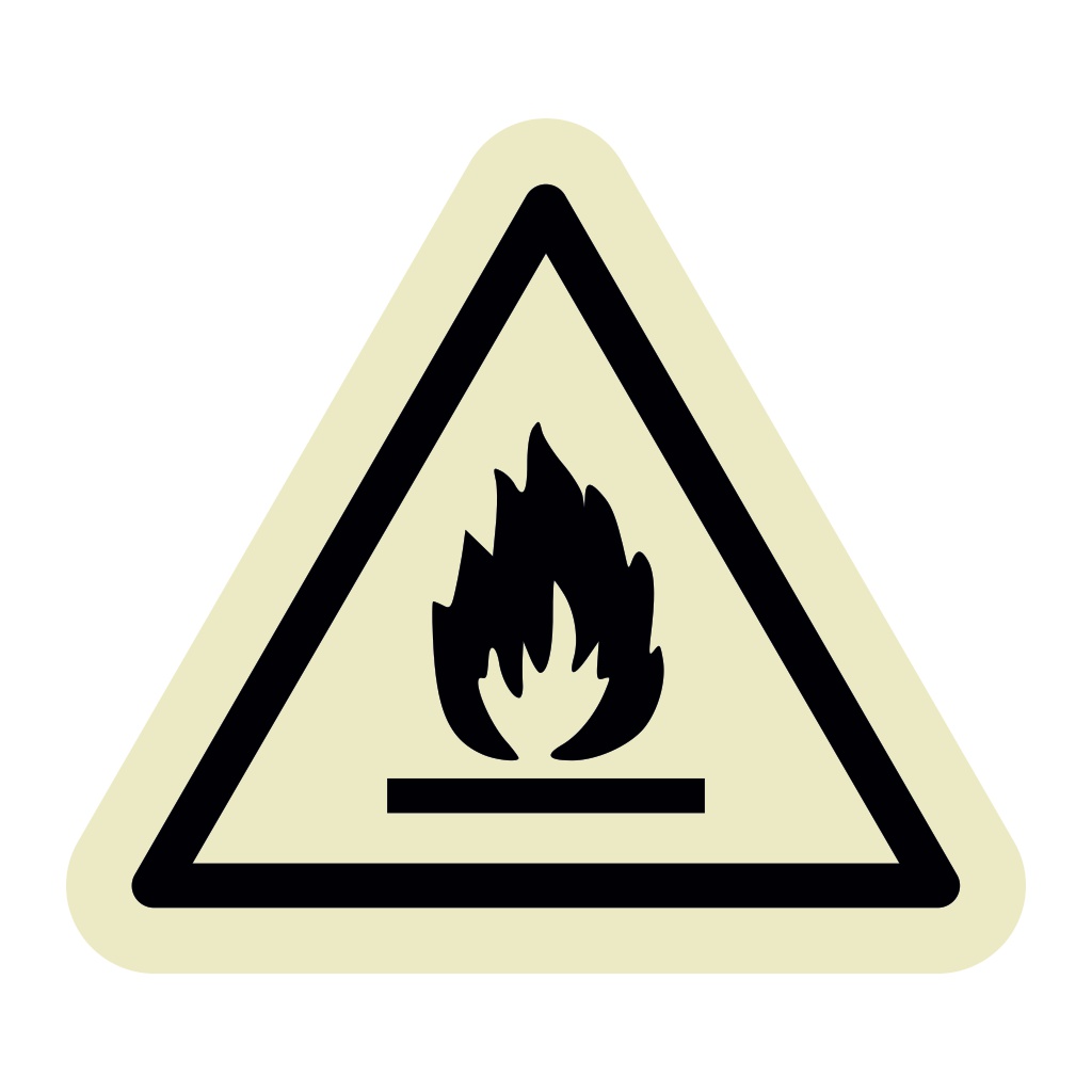 Flammable material symbol (Marine Sign)