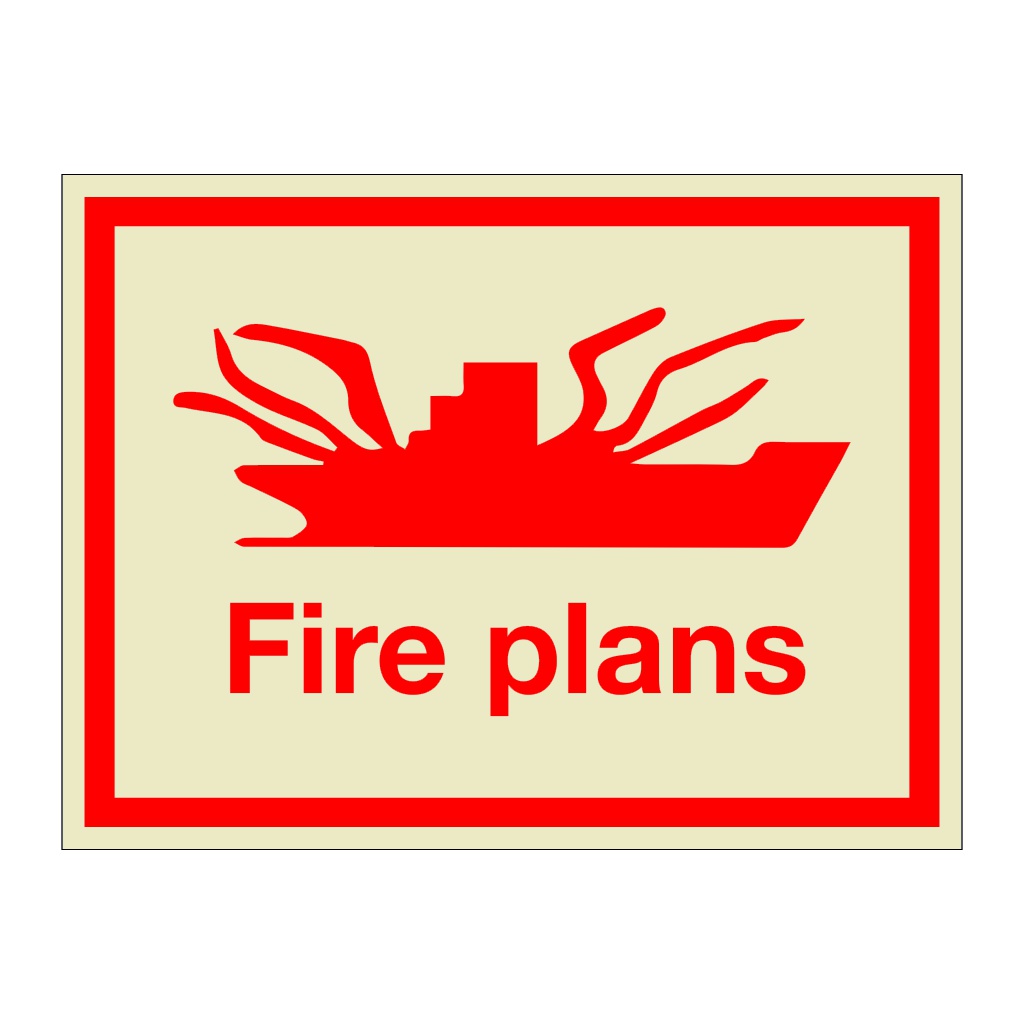 Fire plans (Marine sign)