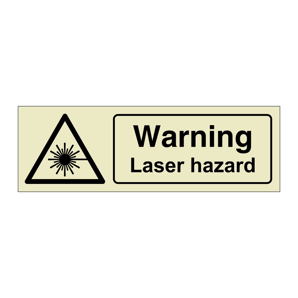 Warning Laser hazard sign | British Safety Signs