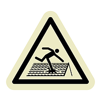 Fragile roof symbol only (Marine Sign)