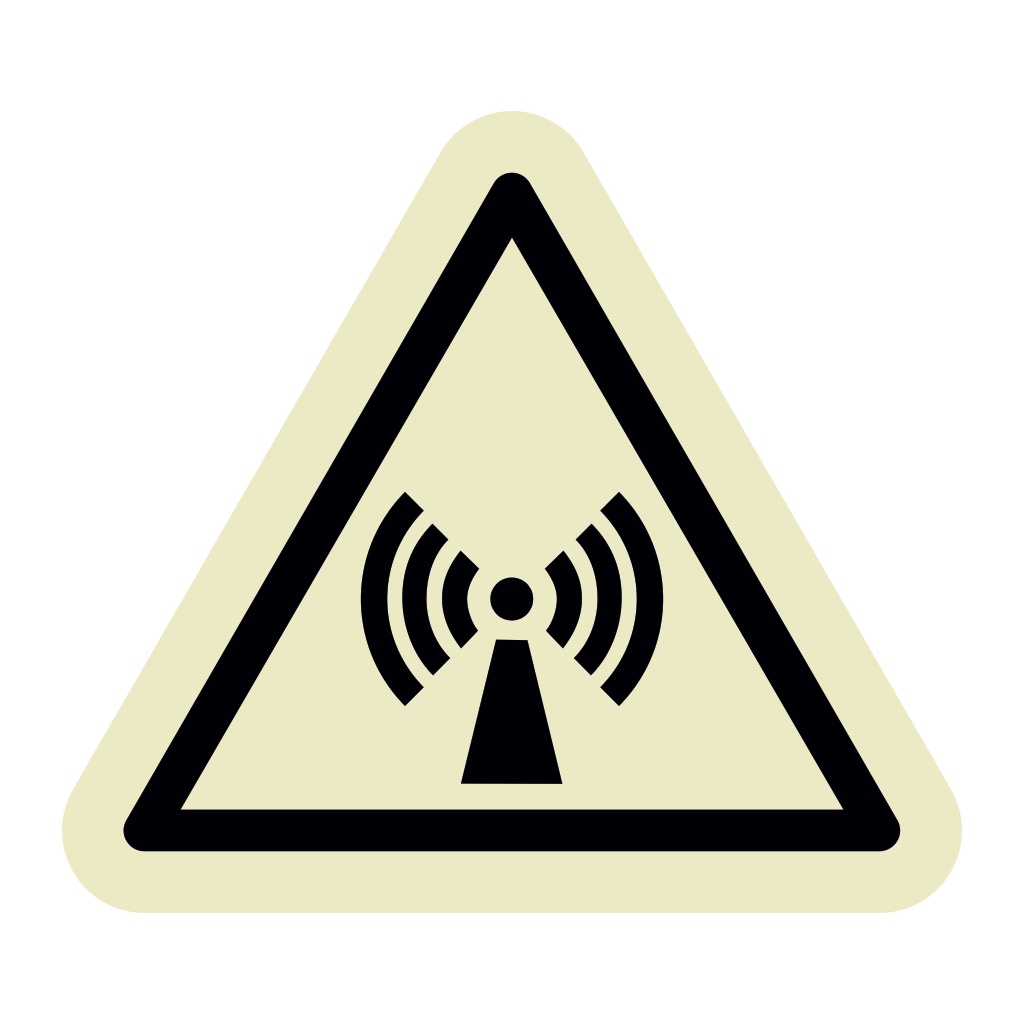 Non-ionising radiation symbol (Marine Sign)