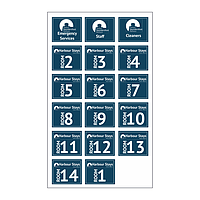 Ocean Square Harbour stays Sheet of 14 stickers