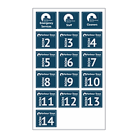 Ocean Square Harbour stays Sheet of 14 stickers