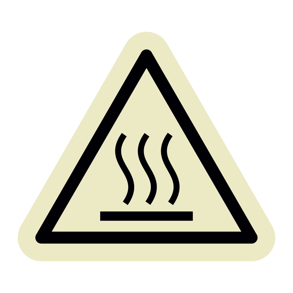 Hot surface symbol (Marine Sign)