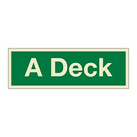 A Deck (Marine Sign)