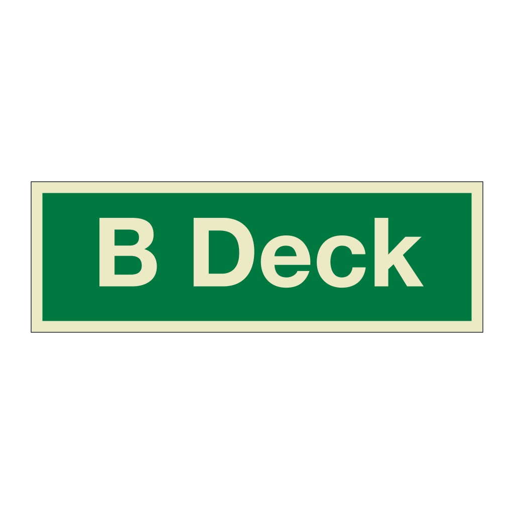 B Deck (Marine Sign)