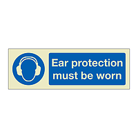 Ear protection must be worn (Marine Sign)