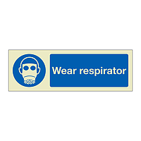 Wear respirator (Marine Sign)