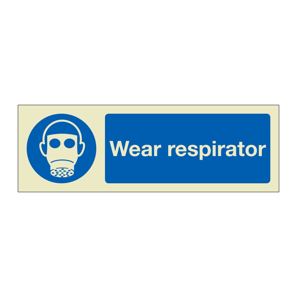 Wear respirator (Marine Sign)