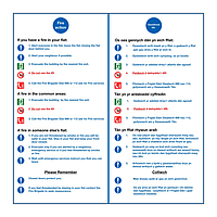 Flat fire action English/Welsh sign