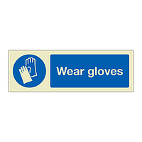 Wear gloves (Marine Sign)