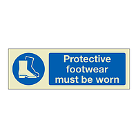 Protective footwear must be worn (Marine Sign)