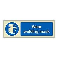 Wear welding mask (Marine Sign)