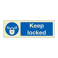 Keep locked (Marine Sign)