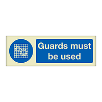 Guards must be used (Marine Sign)