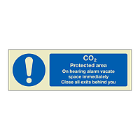 CO2 Protected area (Marine Sign)