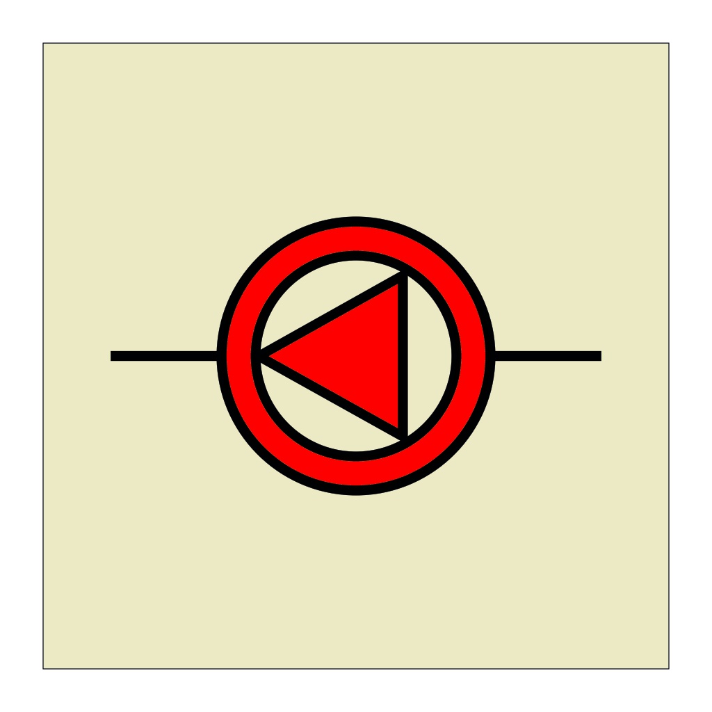 Emergency fire pump (Marine Sign) | British Safety Signs