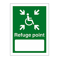 Refuge point sign