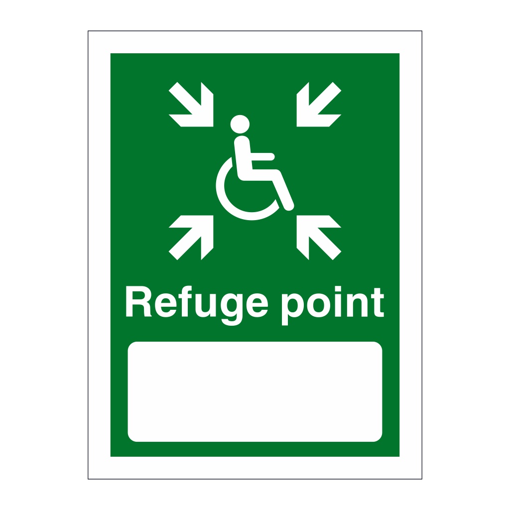 Refuge point sign
